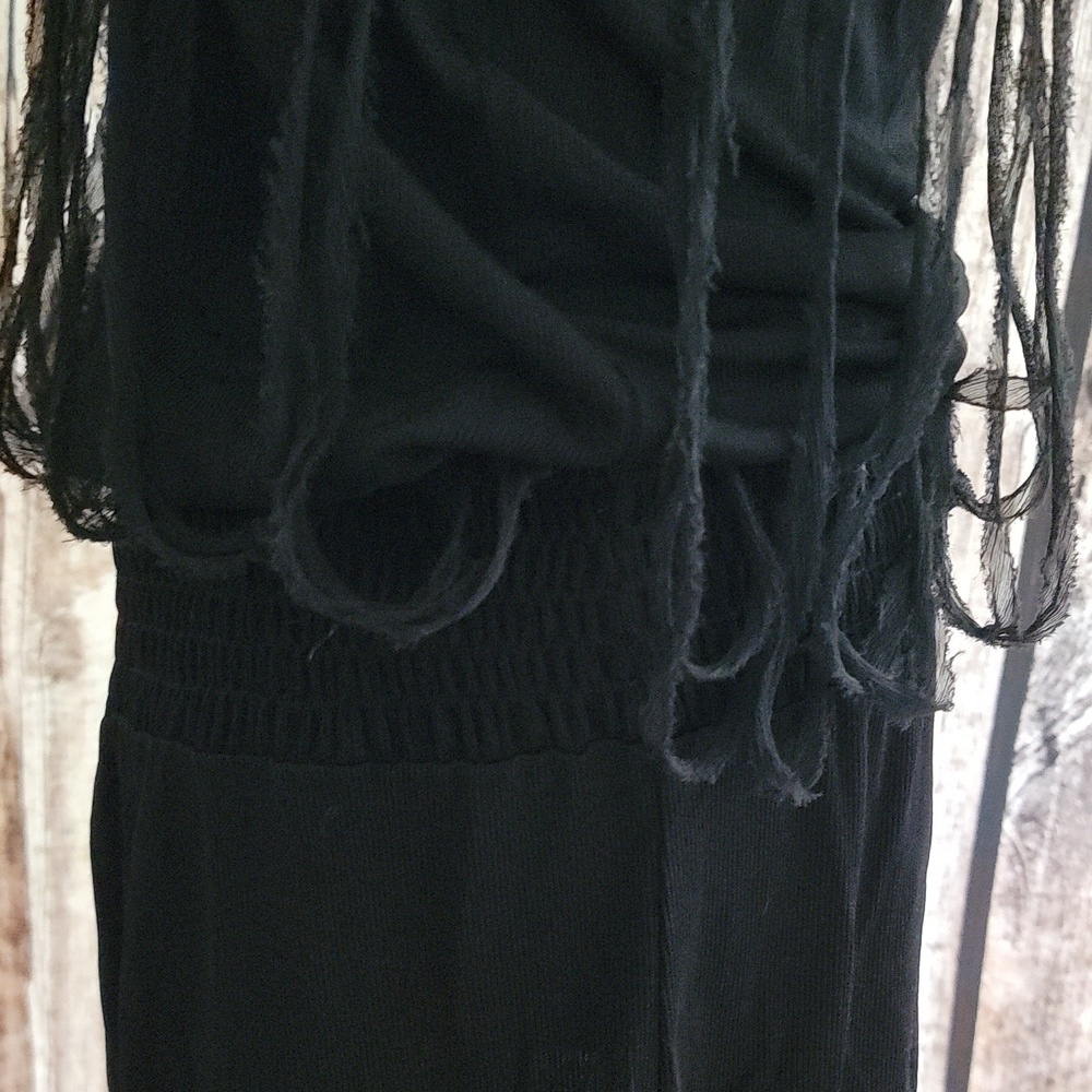 Alice + Olivia Black Dress Size Medium Crochet Lace - Picture 6 of 9